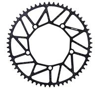 Kuuleyn Plateau de vélo, 50/52/54/56/58 t extérieur Dents positives et négatives 130 Bcd manivelle à Disque Unique en Alliage d'aluminium Roue de chaîne de vélo Haute (58T)