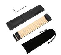 Kuuleyn Pocket Guitar Practice Neck, New Portable 6 Fret Pocket Guitar Left Hand for Beginner Guitarist Practice Training