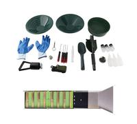 Kuuleyn Poêle à Or Pliable en Aluminium, poêle à Or compacte de 50 Pouces, équipement d'orpaillage en Aluminium Portable, adapté à l'exploration des rivières et des ruisseaux