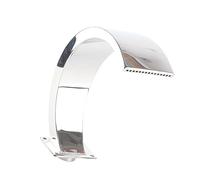 Kuuleyn Pool Fountain, Swimming Pool Waterfall Fountain, Rounded Arc Design G1 Female Thread Stainless Steel