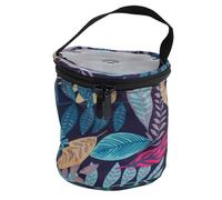 Kuuleyn Portable Yarn Storage Bag,Crocheting Knitting Compact Holder Organizer, Sewing Supplies with Hole Transparent Design Durable Material Travel Embroidery Tools