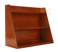 Kuuleyn Présentoir Vintage, étagère de curiosités Flottante en Bois Rustique, Mur autoportant de Rangement en Bois à 3 Niveaux, Support d'organisateur de Bureau décoratif Suspendu