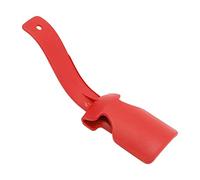 Kuuleyn Professional Shoe Horn,Adult Children Elderly Travel,Portable Ergonomic Shoe Helper Durable PP Material Lightweight Easy Storage Curved Design Smooth (Rouge)