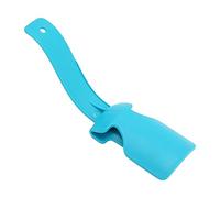 Kuuleyn Professional Shoe Horn,Adult Children Elderly Travel,Portable Ergonomic Shoe Helper Durable PP Material Lightweight Easy Storage Curved Design Smooth (Bleu)