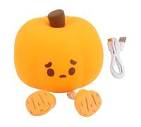 Kuuleyn Pumpkin Silicone Night Light,children sleep with Halloween,3 Gear Adjustable Brightness Nursery Nightlight for Bedroom,Funny Office Desk and Halloween Decor