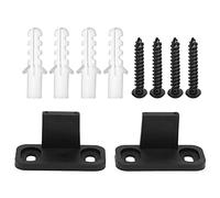 Kuuleyn Rail de porte de grange, guide de sol de porte de grange monté au sol réglable sans fente pièces de quincaillerie de guidage inférieur