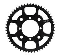 Kuuleyn Rear Drive Wheel Sprocket, Chain Sprocket Kit, 420 53T Rear Sprocket Efficient Gear Ratio Heavy Duty Steel Alloy Optimal Performance for Pit Bike 50 to 160ml