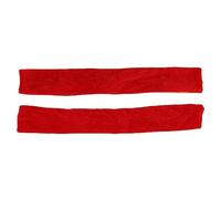Kuuleyn Refrigerator Door Handle Covers, Microwave Door Handle Covers, 2PCS Refrigerator Door Handle Covers Hook and Loop Kitchen Appliance Handle Decor Cloth Protector for Dishwas (Red)