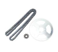 Kuuleyn Remplacement de la chaîne Kit haute puissance, T8F Front et haute résistance de chaîne de pignon avant pour 47cc 49cc Mini Dirt Dirt ATV Pocket Bikes Minimo