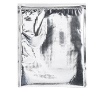 Kuuleyn Reusable Insulation Bags, 3 Types 5pcs/Set Aluminum Foil Insulated Food Storage Bag Thermal Cooler Silver (25 * 30cm)