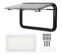 Kuuleyn RV Exit Windows, 730x430mm RV Push Out Window with Screen Sunshade Double Layer Acrylic Glass for s Trailers Motorhomes
