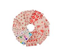 Kuuleyn Sacs de calendrier de l' de Noël, 24 jours en toile de jute à suspendre, calendriers de l', guirlande de bonbons, sacs cadeaux, compte à rebours de Noël, décorations de