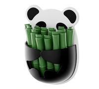 Kuuleyn Scelleuses de sacs hermétiques et réutilisables, 12 clips pour sacs alimentaires avec boîte de rangement, clips de scellage muraux en forme de panda mignon pour sacs