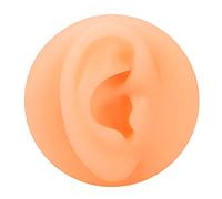 Kuuleyn Silicone Ear Acupuncture Practice Modèle, simulation réutilisable outil d'affichage de l'oreille gauche, faux modèle d'oreille Médical de formation médicale (Right Ear)