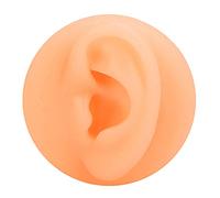 Kuuleyn Silicone Ear Acupuncture Practice Modèle, simulation réutilisable outil d'affichage de l'oreille gauche, faux modèle d'oreille Médical de formation médicale (Left Ear)