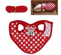 Kuuleyn Small Pet Leash Clothing,Pet Chinchilla Clothes Winter Warm Vest Guinea Pig Chinchilla Small Rabbit Clothing with Traction Rope