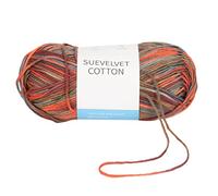 Kuuleyn Soft Plush Yarn, Lightweight Yarn, Crochet Yarn Colorful Cotton 8 Strands Smoke Red Soft Comfortable Medium Thick Knitting Yarn for Crafts