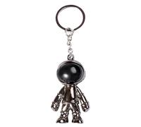 Kuuleyn Spaceman Porte-clés Surface Brillante Tendance Unisexe Spaceman Porte-clés pour Sac à Dos Hangbag (Black)