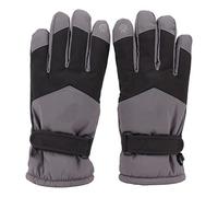 Kuuleyn Un par de guantes de montar Con pantalla táctil Impermeables antideslizantes de Lana engrosados guantes de dedo Completo Para Invierno al Aire (Gris Oscuro)