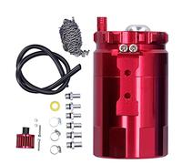Kuuleyn Univerl Huile Catch Can, voiture Catch Catch Can, 350 ML Catch Cand Can Kit Garder le moteur propre universel pour la plupart des voitures et de petites parties de motos (Rouge)