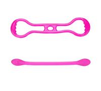 Kuuleyn Yoga Pull Rope with Silicone Resistance Bands, Adjustable Chest Expander for Strength Training, Home Gym Fitness Equipment Set for Men Women (Pink)