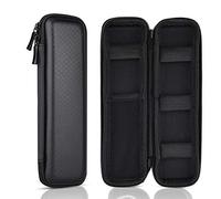 KUUQA Trousse à Crayons en Toile avec Fermeture éclair de Grande capacité pour Adultes, Filles, garçons, Petit Noir, 1 Count (Pack of 1), Moderne