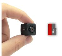 KUUS.® C1 | Caméra Espion Mini | Caméra de Surveillance Intérieure Discrète & Enregistreur d'Écoute à Distance avec Mémoire Gigaoctets | Surveillance sans Internet
