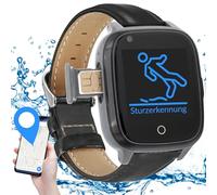 KUUS. S2 - Bracelet d'Alarme pour Personnes Âgées, Montre d'urgence Senior avec Détecteur de Chute, Traceur GPS, Montre Alzheimer avec Carte SIM, Bracelet SOS et Alarme de Chute, Tracker GPS Senior