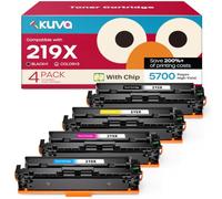 Kuva 219X Lot de 4 toners avec puce compatibles avec HP 219A 219X W2190X pour HP Color LaserJet Pro MFP 3302FDWG 3302SDWG 3302FDNG 3202DW 3302FDW 3302SDW 3302FDN 3202DN
