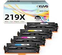 Kuva 219X Tóner Con Chip Compatible Con HP W2190X W2190A 219A (4-Pack)
