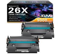 Kuva 26X CF226X Cartouche de Compatible pour HP 26X CF226X 26A CF226A Pro M402dn M402n M402d M402dw MFP M426dw M426fdw M426fdn (2 Noir)