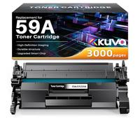 Kuva 59A CF259A Toner noir avec puce compatible avec HP 59A 59X CF259X pour Laserjet Pro M404dn Toner MFP M428dw M428fdw M428fdn M404dw M404n M304a M406 M430 (noir, 1 pièce)