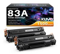 Kuva 83A Lot de 2 toners compatibles avec CF283A pour HP Laserjet Pro MFP M125nw M127fw M127fn M225dw M125a M201dw M201n M225dn M127fp M127fs Noir