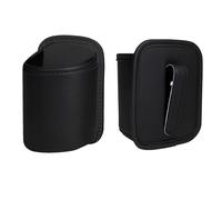 Kuvarix 2 Pièces Porte Gobelet Voiture, Porte Gobelet pour Siege Auto Cuir PU, Multifonctionnel Clip pour Siège Arrière, pour Bouteilles Téléphone Parapluie Clé (Noir)