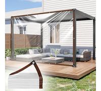 Kuvarix Bâche Transparente avec Oeillets, 2 x 5m Bâche Extérieure Imperméable, Résistante aux UV, Resistente Alle Intemperie pour Serres, Jardins, Balcons, Chantiers et Toits de Clapiers