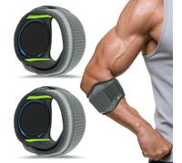 Kuvarix Coudiere Tendinite, 2PCS Coudiere Epicondylite Réglable avec Coussinet Amortisseur SBR, Double Pression Iinterne et Externe, Tendinite Coude pour Golfeur, Gym et Soulager la Douleur du Coude