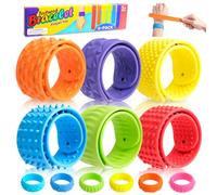 Kuvarix Lot de 12 jouets anti-stress avec bracelet anti-stress et anneau anti-stress pour enfants, jouets sensoriels en silicone, jouets pour anxiété, TDAH, anxiété et anxiété