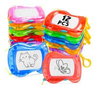 Kuvarix Mini Ardoise Magique, 12 Pièces Tablette Dessin Enfant, Magic Board en Porte-clés, Ardoise Effacable, Petit Cadeau d’Anniversaire pour Une Fête, Une Tombola, des Petits Cadeaux de Noël