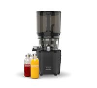 Kuvings | Extracteur de jus AUTO10S + 2 bouteilles en verre | Utilisation "mains libres" | Découpe automatique des fruits et légumes entiers | Panier XXL 3L | Nettoyage facile