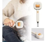 KuW588 Brosse à vapeur auto-nettoyante pour chat - Brosse à vapeur pour chats à poils longs - 19,6 x 8 x 5 cm