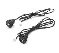 KUWAYO Autoradio Android Lecteur multimédia 4 6 Broches vers USB Femelle Interface Tableau de Bord Panneau encastré câble Adaptateur Transfert données Charge(Circular D)