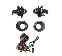 KUWAYO Feux antibrouillard for Dodge Challenger 2015-2020, kit câblage et interrupteur, lentille transparente, ensemble de phares de pare-chocs avant, paire de projecteurs Halo