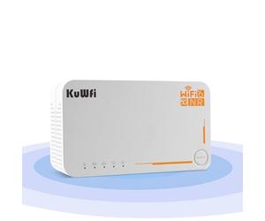 KuWFi 5G WiFi Router with SIM, 4G/5G SA/NSA WiFi Router6, AX3600 5G SIM Modem Supports up to 4.6 Gbps, 4000Mah Battery, 6 Internal Antennas, Wireless Cellular Support up to 32 Devices