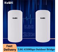 Kuwfi 5GHz 450Mbps Wifi pont extérieur CPE longue portée sans fil répéteur Extender Point d'accès AP WiFi pont client routeur 1pc