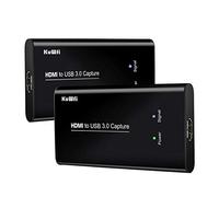 KuWFi Carte d'acquisition Vidéo,Capteur vidéo Carte de périphérique Convertisseurs vidéo HD vers USB3.0 HD Streaming Jeu Diffusion en Direct du Flux en Direct 1080P pour PS4/Switch/Xbox One et Plus