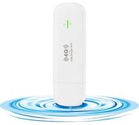 KuWFi Clé Internet 4G 150 Mbps, 4G LTE USB Dongle WiFi, Adaptateur réseau | Wireless Cle Modem 4G avec Emplacement, Clé USB Appliquer à la Boutique/à la Maison, Connecter 10 Utilisateurs