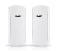 KuWFi Outdoor Access Point, 1-2KM Distance, WiFi Speed up to 450Mbps, Dual Band 5.8GHz Wireless Radio Link for Starlink Router/Camera, PTP/PTMP Connection Outdoor WiFi Antenna