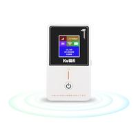 KuWFi Routeur 4G Mobile WiFi, intérieur ou extérieur Cat4 150 Mbps Hotspot Portable de réseau Mobile, Batterie au Lithium 2100 mAh, Connexion jusqu'à 10 appareils, Play et Plug avec Carte SIM, écran