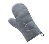 KUWHSIOP 1 Paire De Gants De Cuisine Matelassés en 100% Lin RéSistants à La Chaleur pour La Cuisson Et La PâTisserie avec Boucle de Suspension
