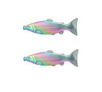 KUWHSIOP 2 pièces de flasques à Hanches pour Poissons en Acier Inoxydable, Bouteille de vin Mini Portable pour Femmes et Hommes,Multi Colored